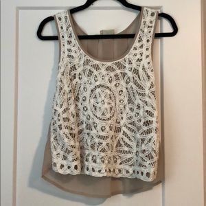 Pins and Needles Lace Tank Top